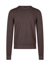 AROVESCIO - Crew Neck Sweater with Ribbed Trims - Brown - LIDIASHOPPING® - Official Website
