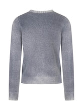AROVESCIO - Crew Neck Sweater with Ribbed Finishes - Blue - LIDIASHOPPING® - Official Website