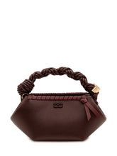 GANNI - Borsa Bou Mini con Manico Intrecciato - Rosso - LIDIASHOPPING® - Official Website