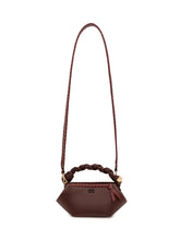 GANNI - Borsa Bou Mini con Manico Intrecciato - Rosso - LIDIASHOPPING® - Official Website
