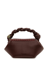 GANNI - Borsa Bou Mini con Manico Intrecciato - Rosso - LIDIASHOPPING® - Official Website