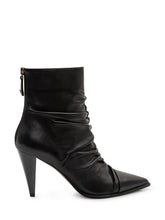 PINKO - Vane Draped Ankle Boot - Black - LIDIASHOPPING® - Official Website