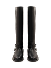 PINKO - Stivale Cheval con Doppia Fibbia - Nero - LIDIASHOPPING® - Official Website