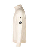 C.P. COMPANY - Maglia Polo in Lana Merino con Collo Alto - Bianco - LIDIASHOPPING® - Official Website