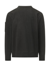 C.P. COMPANY - Crew Neck Sweater with Sleeve Pocket - Black - LIDIASHOPPING® - Official Website