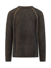 C.P. COMPANY - Ribbed Crewneck Sweatshirt - Orange - LIDIASHOPPING® - Official Website
