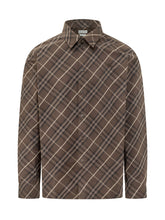 BURBERRY - Robert Check Shirt - Green - LIDIASHOPPING® - Official Website