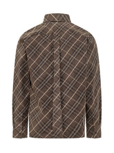 BURBERRY - Robert Check Shirt - Green - LIDIASHOPPING® - Official Website