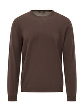 ZANONE - Maglia Girocollo a Maniche Lunghe - Marrone - LIDIASHOPPING® - Official Website