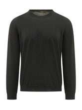 ZANONE - Maglia Girocollo con Bordi a Coste - Nero - LIDIASHOPPING® - Official Website
