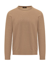 ZANONE - Crewneck Pullover with Ribbed Trims - Beige - LIDIASHOPPING® - Official Website