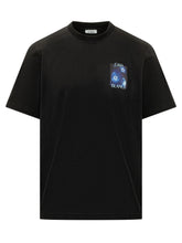 CASABLANCA - Meduse Sportive T-shirt con Stampa sul Petto - Nero - LIDIASHOPPING® - Official Website