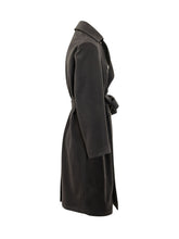 BRERAS - Cappotto Doppiopetto con Cintura - Nero - LIDIASHOPPING® - Official Website