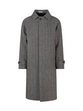 BRERAS - Cappotto Lungo con Motivo Spigato - Grigio - LIDIASHOPPING® - Official Website