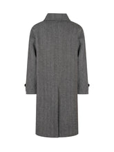 BRERAS - Cappotto Lungo con Motivo Spigato - Grigio - LIDIASHOPPING® - Official Website