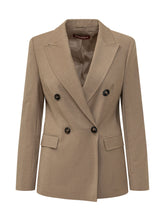MAX MARA STUDIO - Giacca Doppiopetto con Revers - Beige - LIDIASHOPPING® - Official Website
