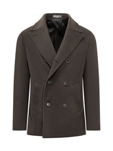 CORNELIANI - Cappotto Doppiopetto con Ampi Revers - Marrone - LIDIASHOPPING® - Official Website