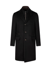 CORNELIANI - Cappotto Monopetto con Inserto Interno - Nero - LIDIASHOPPING® - Official Website