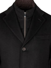 CORNELIANI - Cappotto Monopetto con Inserto Interno - Nero - LIDIASHOPPING® - Official Website