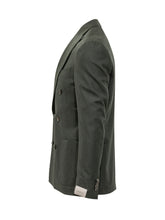 CORNELIANI - Double Breasted Suit with Trousers - Green - LIDIASHOPPING® - Official Website