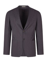CORNELIANI - Single Breasted Blazer with Patch Pockets - Grey - LIDIASHOPPING® - Official Website