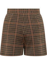 MAX MARA - Shorts con Motivo a Quadri - Marrone - LIDIASHOPPING® - Official Website