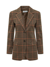 MAX MARA - Giacca Galosce con Motivo Check - Marrone - LIDIASHOPPING® - Official Website
