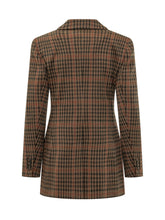 MAX MARA - Giacca Galosce con Motivo Check - Marrone - LIDIASHOPPING® - Official Website