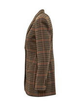 MAX MARA - Giacca Galosce con Motivo Check - Marrone - LIDIASHOPPING® - Official Website
