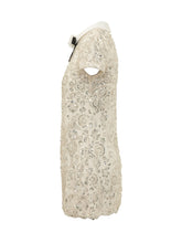 SELF-PORTRAIT - Abito Corto con Paillettes e Fiocco - Bianco - LIDIASHOPPING® - Official Website