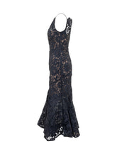 SELF-PORTRAIT - Abito Midi in Pizzo con Motivo a Spirale - Blu - LIDIASHOPPING® - Official Website