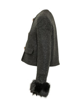 SELF-PORTRAIT - Giacca Corta con Bottoni a Cuore - Nero - LIDIASHOPPING® - Official Website
