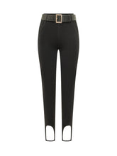 SELF-PORTRAIT - Leggings con Staffe e Cintura - Nero - LIDIASHOPPING® - Official Website