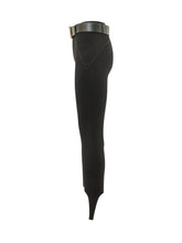 SELF-PORTRAIT - Leggings con Staffe e Cintura - Nero - LIDIASHOPPING® - Official Website