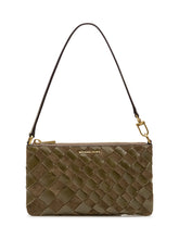MICHAEL MICHAEL KORS - Pochette Jet Set Intrecciata con Cinturino - Verde - LIDIASHOPPING® - Official Website