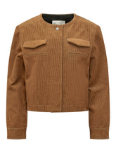 TORY BURCH - Cropped Jacket with Chest Pockets - Brown - LIDIASHOPPING® - Official Website