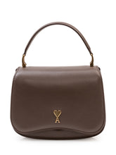 AMI ALEXANDRE MATTIUSSI - Borsa Paris con Manico Superiore - Marrone - LIDIASHOPPING® - Official Website