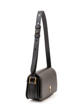 AMI ALEXANDRE MATTIUSSI - Paris Shoulder Bag with Flap - Black - LIDIASHOPPING® - Official Website