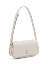 AMI ALEXANDRE MATTIUSSI - Borsa Paris con Motivo Goffrato - Bianco - LIDIASHOPPING® - Official Website