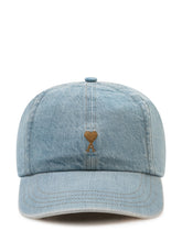 AMI ALEXANDRE MATTIUSSI - Cappellino da Baseball con Logo - Blu - LIDIASHOPPING® - Official Website