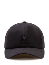 AMI ALEXANDRE MATTIUSSI - Cappellino da Baseball con Logo - Nero - LIDIASHOPPING® - Official Website