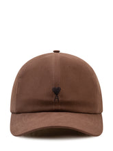 AMI ALEXANDRE MATTIUSSI - Cappellino da Baseball con Logo - Marrone - LIDIASHOPPING® - Official Website