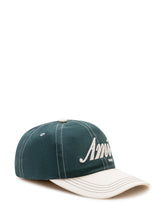 AMI ALEXANDRE MATTIUSSI - Cappellino da Baseball con Ricamo Frontale - Verde - LIDIASHOPPING® - Official Website