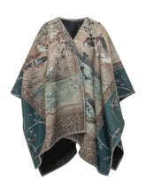 PIERRE LOUIS MASCIA - Poncho Pancake con Stampa Botanica - Multicolore - LIDIASHOPPING® - Official Website