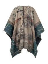 PIERRE LOUIS MASCIA - Poncho Pancake con Stampa Botanica - Multicolore - LIDIASHOPPING® - Official Website
