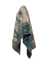 PIERRE LOUIS MASCIA - Poncho Pancake con Stampa Botanica - Multicolore - LIDIASHOPPING® - Official Website