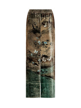 PIERRE LOUIS MASCIA - Wide Leg Trousers with Landscape Print - Green - LIDIASHOPPING® - Official Website