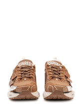 DSQUARED2 - Sneaker with Layered Inserts and Chunky Sole - Brown - LIDIASHOPPING® - Official Website