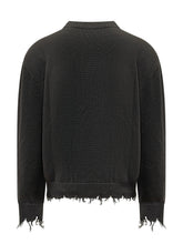 GCDS - Webnet Crew Neck Sweater with Embroidery - Black - LIDIASHOPPING® - Official Website