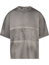 GCDS - T-shirt con Logo Applicato - Grigio - LIDIASHOPPING® - Official Website